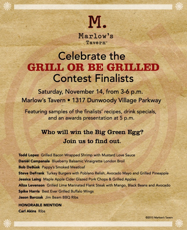 Join Marlow’s for a Big Green Egg Grilling Party